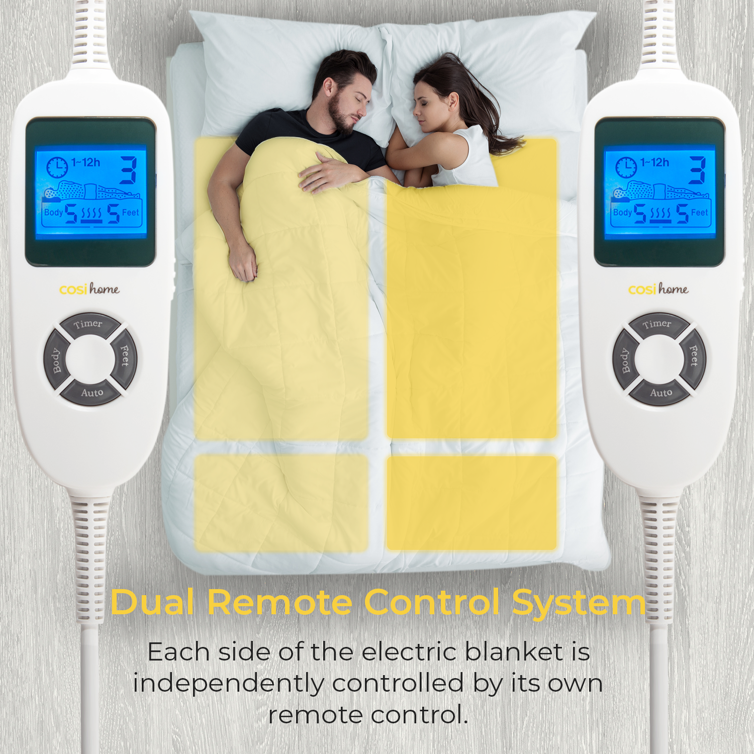 Dual Control Electric Blanket - Double Size