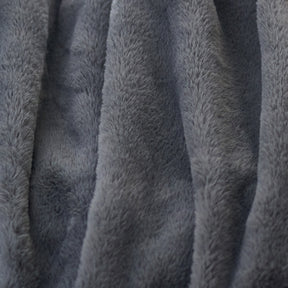 Faux Fur Electric Heated Throw - Grey