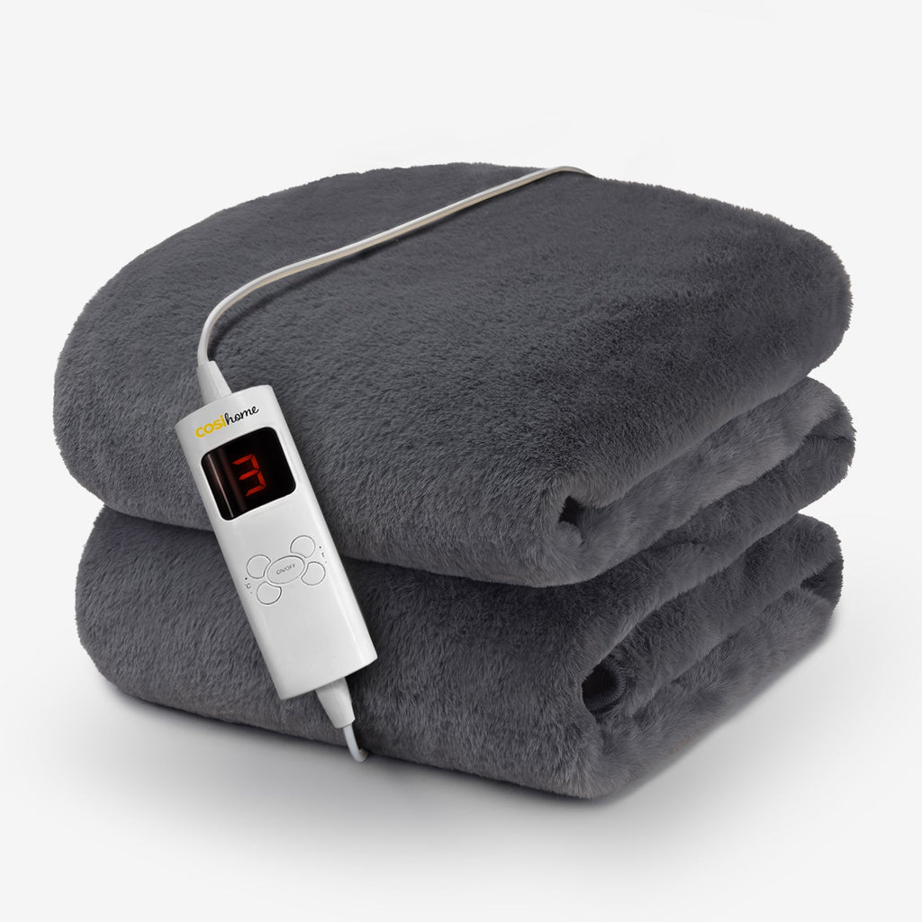Luxury Faux Fur Electric Heated Throw